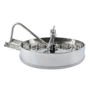 Tapa ovalada de acero inoxidable 304 para equipos de fermentación, recipiente a presión de grado sanitario con apertura lateral - Product Image 3