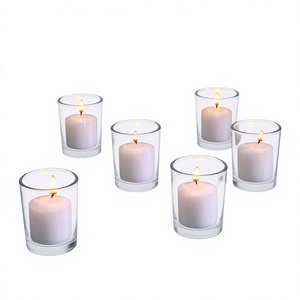 Portavelas de Cristal Transparente para Velas Votivas y Tealight - Portavelas Transparentes Hechos a Mano y Ecológicos para Diwali y Cumpleaños - Product Image 6
