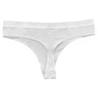 String blanc uni en polyester pour femme, taille basse, écologique, séchage rapide, respirant, motif uni pour sublimation