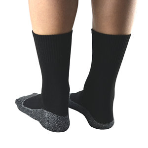 Calcetines Deportivos para Exteriores, Negros, Cortos, de Tejido Combinado con Bloques de Color, para Montañismo, Esquí y Deportes - Product Image 3