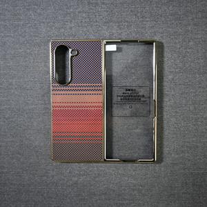 Funda de teléfono plegable magnética para Samsung <span class=keywords><strong>Fold</strong></span> 7 6 5 <span class=keywords><strong>4</strong></span> 3 <span class=keywords><strong>Protector</strong></span> de pantalla Caja de venta al por menor chapada en oro Funda original de carbono Slim <span class=keywords><strong>Fold</strong></span> 7 - Product Image 2