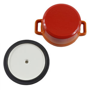 <span class=keywords><strong>Petite</strong></span> casserole ronde en fonte émaillée, chauffage uniforme, idéale pour braiser, frire, servir en portion <span class=keywords><strong>individuelle</strong></span> - Product Image 3