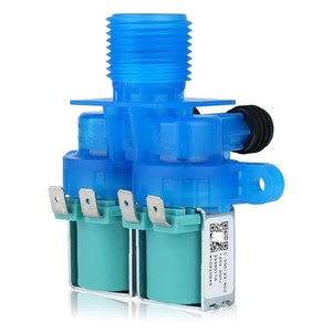 วาล์วโซลินอยด์เครื่องซักผ้า W10240949 วาล์วคู่ 3/8 นิ้ว พอร์ต AC 220 V สำหรับน้ำ - Product Image 2