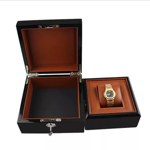 Nhà máy trực tiếp bằng gỗ thanh lịch cổ tay đồng hồ bộ sưu tập hộp thương hiệu sang trọng đồng hồ hiển thị hộp - Product Image 6