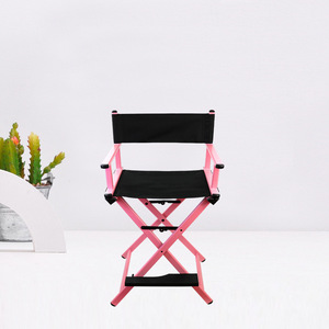 Chaise de réalisateur portable, pliable, professionnelle, télescopique, en acier inoxydable, pour maquilleurs, artistes, pêcheurs, avec appui-tête - Product Image 5