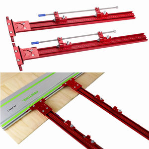 Système de guidage de rail parallèle Ensemble de pistes de scie circulaire en alliage d'aluminium Support de rail de guidage fixe pour scie sur <span class=keywords><strong>piste</strong></span> Coupes répétables - Product Image 2