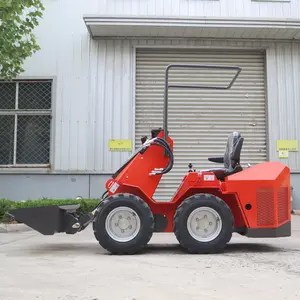 China Supplier 4 Wheeled With CE Compact Gasoline Engine Front Wheel Loader For Farm