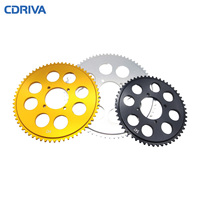 Cdriva Juego de piñones de cadena trasera de motocicleta de alta calidad 54T/64T para motos de Cross/ATV/motocicleta