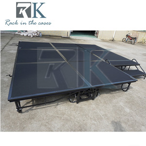Sistema de Escenario Portátil para Conciertos al Aire Libre, Escenario Plegable de Acero para Bodas con Ruedas - Product Image 4