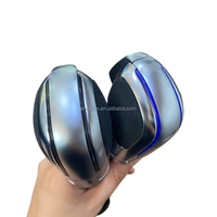 Poignée de levier de vitesse automatique de haute qualité en chrome argenté DSG avec finition en daim bleu pour les Volkswagen avec plateformes PQ et MQB