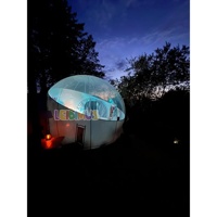 Fête de mariage commerciale maison à bulles gonflable de haute qualité tente dôme Igloo Transparent Double bulle ballon maison de rebond