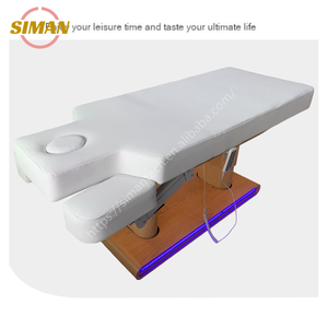 Siman meja pijat bulu mata elektrik, furnitur Salon kecantikan <span class=keywords><strong>buruk</strong></span> <span class=keywords><strong>Spa</strong></span> wajah elektronik 4 motor dengan sandaran tangan dapat disesuaikan - Product Image 4