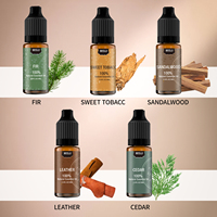 Coffret Cadeau d'Huiles Essentielles de Cèdre 100% Pures OEM 10ml*6 pour Diffuseurs, Distillées à la Vapeur, Écologiques, Relaxantes, Massage et Aromathérapie