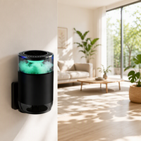 Diffuseur d'arômes portable pour voiture avec technologie de capsule sans eau et logo personnalisé, appareil intelligent alimenté par USB pour purificateur d'air de voiture