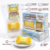 Jouet Squishy en forme d'os de gâteau à remontée lente, jouet anti-stress à presser de taille double-main, jouet sensoriel pour enfants de 3 ans et plus et adultes