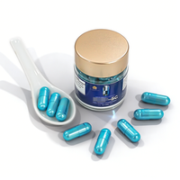 Complément alimentaire de vitalité pour hommes, mélange multi-herbes, pilules bleues avec logo personnalisé