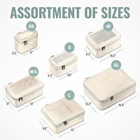 Sinovow Matériau respirant de qualité supérieure Oem Bagages Organisateur de voyage Cubes d'emballage de compression de haute qualité