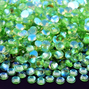 Strass en verre Oleeya Aurora Colors, vente en gros, 12 facettes, 100 grosses unités, strass à dos plat pour DIY, gobelets et dentifrice - Product Image 3