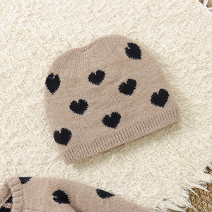 Tutina in Maglia a Cuore per <span class=keywords><strong>Neonata</strong></span> Mimixiong - Pagliaccetto a Maniche Lunghe Ispessito e Caldo, Outfit Elegante per Autunno e Inverno - Product Image 3