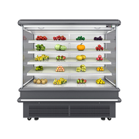 Vitrine réfrigérée ouverte multi-niveaux pour supermarché, congélateur, réfrigérateur à légumes
