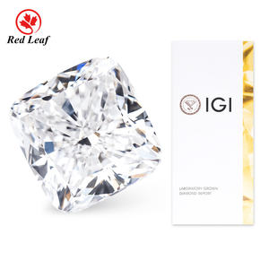 Diamant de laboratoire de qualité supérieure HPHT/CVD Redleaf en gros, 1-5 carats, couleur <span class=keywords><strong>E</strong></span>, clarté VS, taille carré<span class=keywords><strong>e</strong></span> coussin, avec rapport IGI - Product Image 1