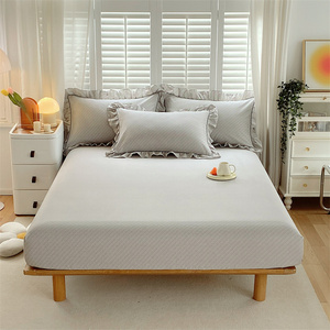 Cao cấp 100% cotton in tấm ga trải giường thiết lập, đàn hồi góc sâu túi trang bị tấm, thoáng khí & nhăn miễn phí - Product Image 1