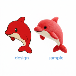 Adorable Peluche de Delfín de Dibujos Animados, Muñeco de Peluche Personalizado para Niños, Regalo Increíble para la Temporada Festiva - Product Image 1