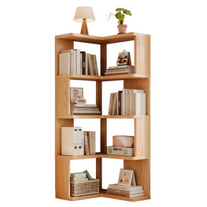 Libreria ad <span class=keywords><strong>Angolo</strong></span> a 5 Ripiani in Legno Massello di Pino Jiuyi, Best Seller, Scaffale Aperto per <span class=keywords><strong>Soggiorno</strong></span> e <span class=keywords><strong>Studio</strong></span>, Libreria Molto Richiesta - Product Image 4