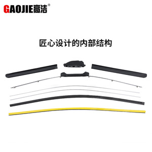 Gaojie Frameless Wiper Blade 14-28 Inches Quiet Durable <b>Rubber</b> <b>Strip</b> All Models - Product Image 3