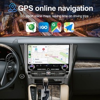 Radio para Auto NaviHua con Android para Toyota Alphard 2015-2019, Pantalla Táctil Vertical IPS de 15.7 Pulgadas, GPS