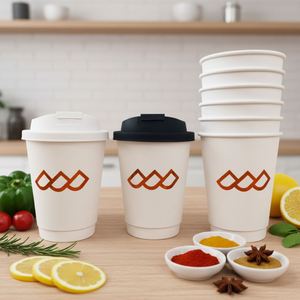 Gobelet en papier à double paroi imprimé sur mesure, jetable, 8oz 10oz 12oz 16oz, gobelet en papier pour café à emporter - Product Image 6