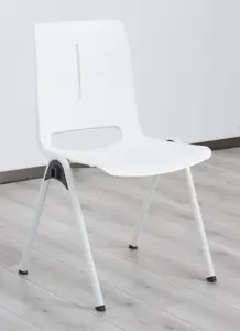 Kursi Plastik Desain Modern Dapat Ditumpuk, Grosir Furnitur Pelatihan Ruang Konferensi Kursi Susun