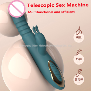 Vibromasseur Sex Toys Rechargeable Rétractable Teasing Vibromasseur pour Femmes Masturbation Silicone Lapin Gode Masseur - Product Image 3