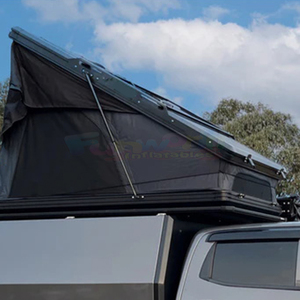 Carpa de techo rígida para camping al aire libre, carpa de techo de aluminio para exteriores, carpa desplegable para camioneta, carpa de techo para autos con escalera - Product Image 3