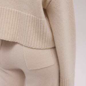 <span class=keywords><strong>Ensemble</strong></span> de pyjama en cachemire pour femme, <span class=keywords><strong>pantalon</strong></span> et pull, avec pull en cachemire à col rond pour femme - Product Image 2