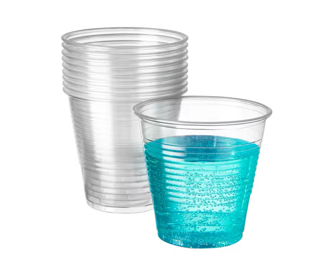 Wholesale Disposable PP Thermoforming Clear Plastic Water Cups 6 oz 8 oz Party Use Custom Logo