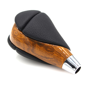 Pommeau de levier de vitesse automatique Lexus en cuir et grain de bois, design ergonomique pour améliorer l'intérieur de la voiture - Product Image 4