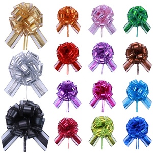 Venta al por mayor tridimensional verde floral tirar flor cinta grande brillante Navidad <span class=keywords><strong>regalo</strong></span> embalaje corteza hecha - Product Image 2