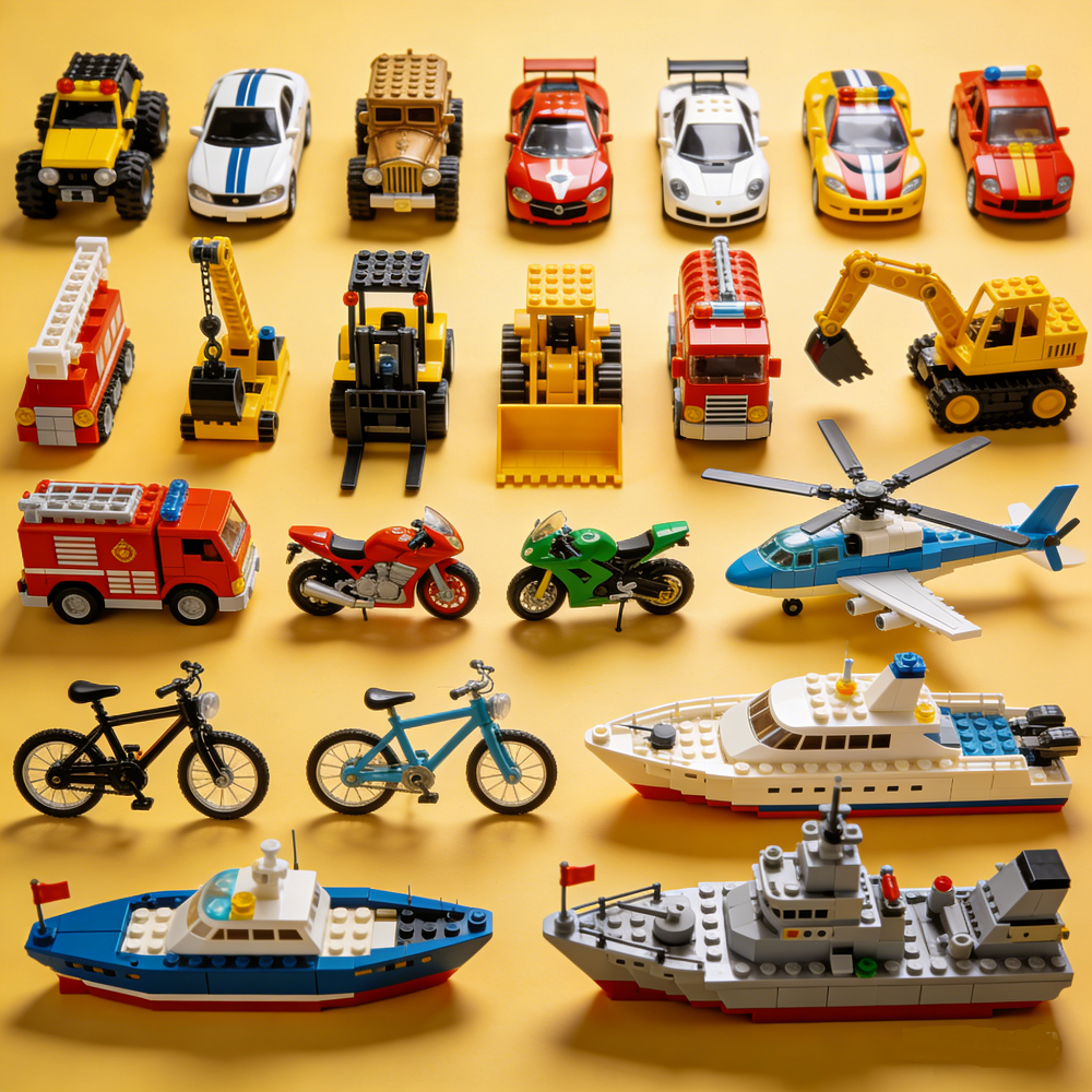 Bloques de construcción personalizados Transporte