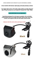 Caméra de recul externe AHD 720 CCD de style coréen pour véhicules Android, alimentation 12V et compatible avec toutes les voitures