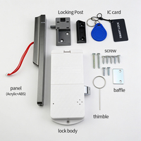 Serrure de cabinet intelligente 4-en-1 à reconnaissance de la veine palmaire et du visage, serrure de casier biométrique mince avec accès par carte NFC et mot de passe