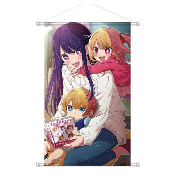 Custom Oshi No Ko Anime Wall Poster Cute Cartoon Character Wall Art Hanging Picture Scroll