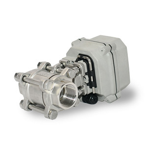 Vanne à boisseau sphérique électrique miniature 1/2 pouce en acier inoxydable 1,0 MPa avec actionneur DC24V pour le contrôle de l'eau - Product Image 2