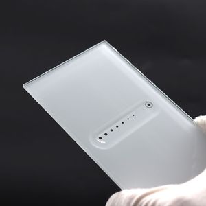 Panneau en verre trempé sérigraphié sur mesure, bouton tactile concave finement poli, panneau en verre poli pour interrupteur mural - Product Image 6