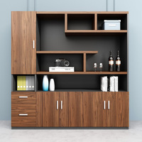 Armoire à dossiers en bois de style moderne JINGSHUN avec un design modulaire écologique certifié CE pour le salon et le bureau