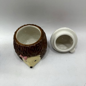 Handpainted gốm <span class=keywords><strong>HEDGEHOG</strong></span> hình dạng <span class=keywords><strong>Cookie</strong></span> <span class=keywords><strong>Jar</strong></span> cho nhà bếp Bộ đồ ăn kín lưu trữ và Đảng trang trí - Product Image 6