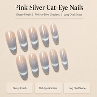 T1756 Kaixin Vente Chaude Faux Ongles à Presser Brillants Bleu Sourire Forme Ovale Longue, Bleu Français Nacré Lumineux pour Nail Art - Fournisseurs
