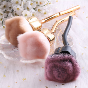 TSZS New 7 Colors Rose Flower Design Nail <strong>Brush</strong> with Long Handle Facial Makeup Nail Art Tool <strong>Brush</strong> Cleaning <strong>Dust</strong> <strong>Brush</strong> - Product Image 4