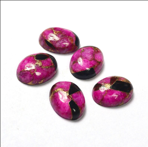 พลอยสีชมพูธรรมชาติ รูปทรงลูกแพร์ สีดำทองแดง แบบเจียระไนแบน สำหรับทำเครื่องประดับ จี้ สร้อยข้อมือ พลอยประจำวันเกิด - Product Image 3