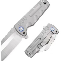 Couteau pliant d'extérieur en acier D2 transfrontalier - Haute dureté, tranchant, portable, petit, sans manche